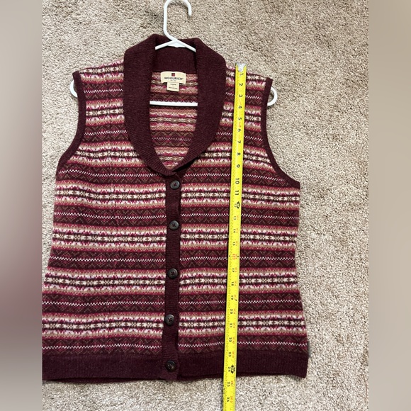 Woolrich Women’s Wool Sweater Vest size Large - Picture 6 of 7